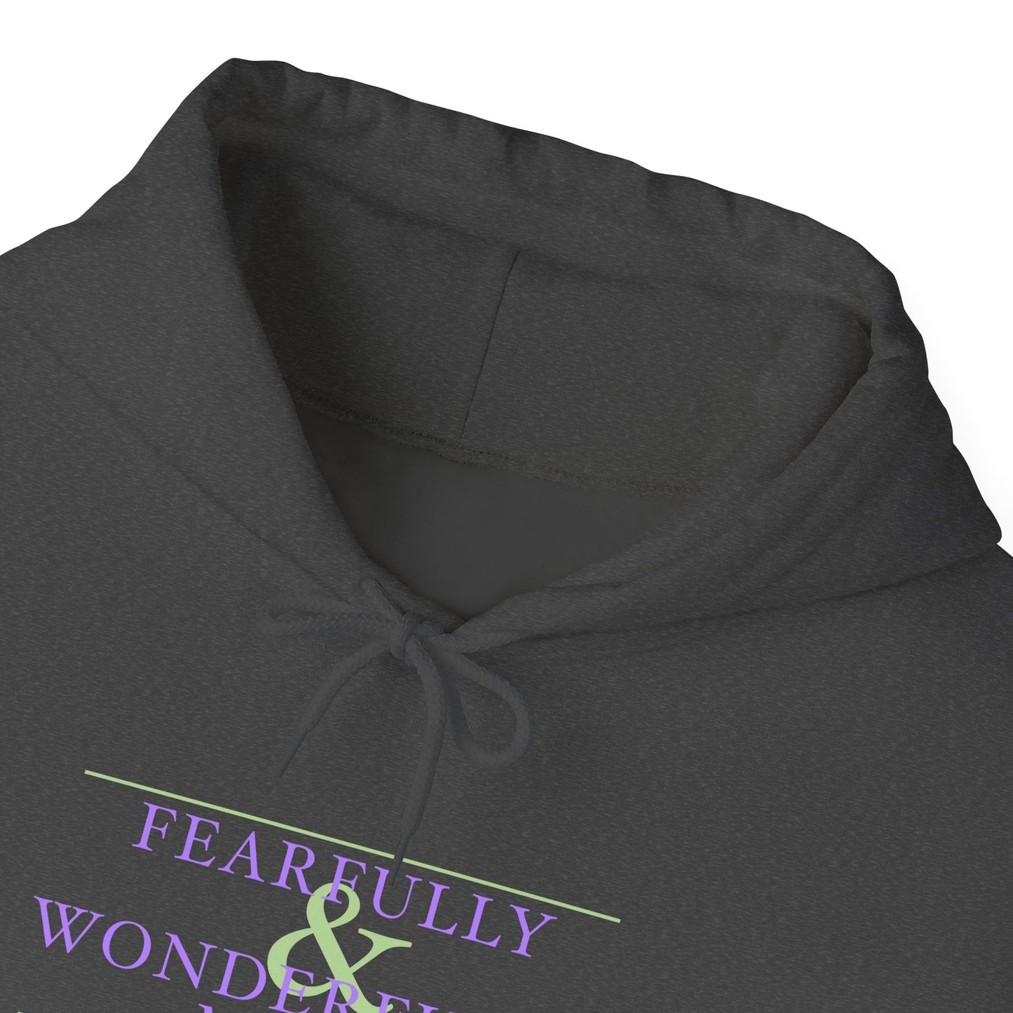Fearfully and Wonderfully Made - Purple Women's Hooded Sweatshirt