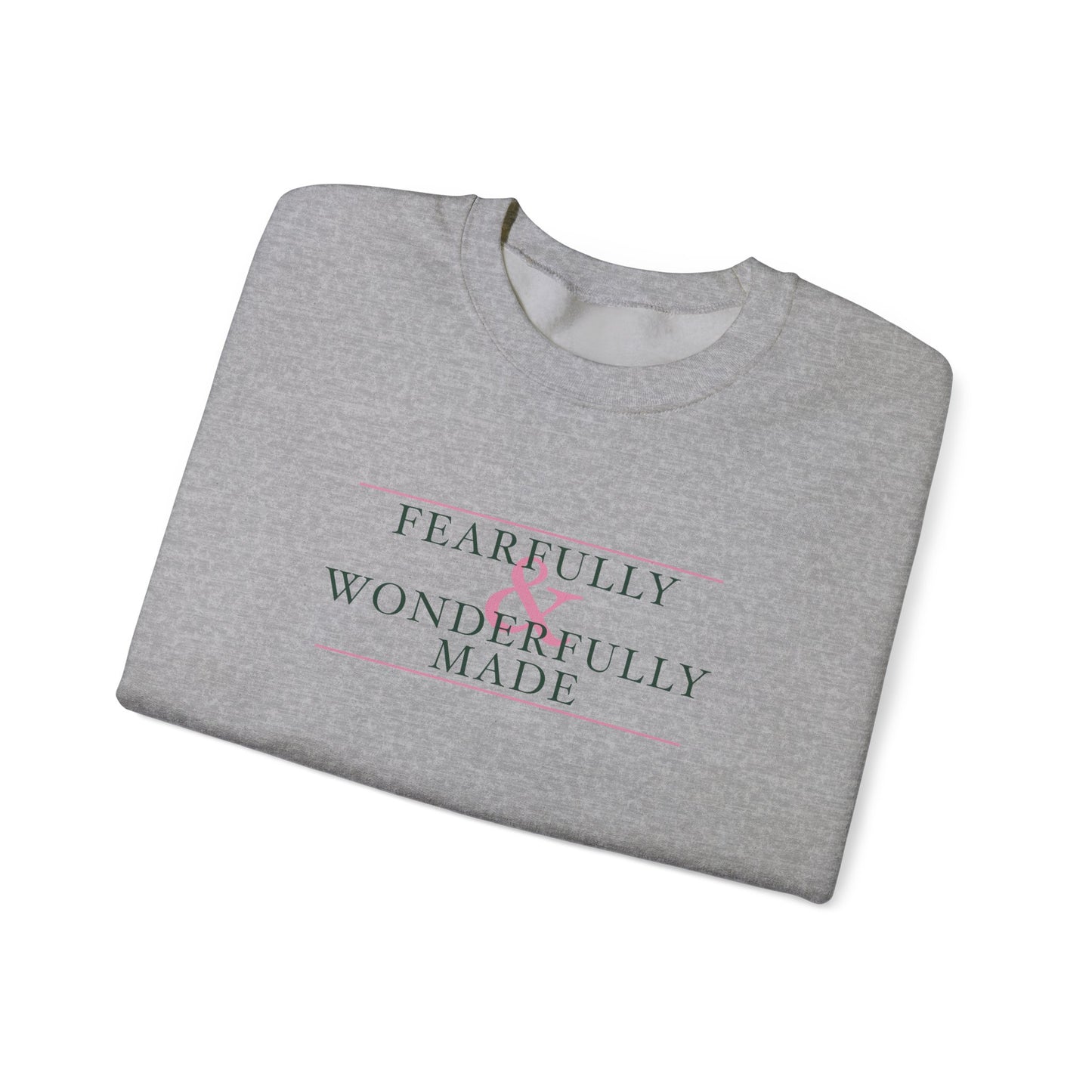 Fearfully and Wonderfully Made - Green Women's Crewneck Sweatshirt