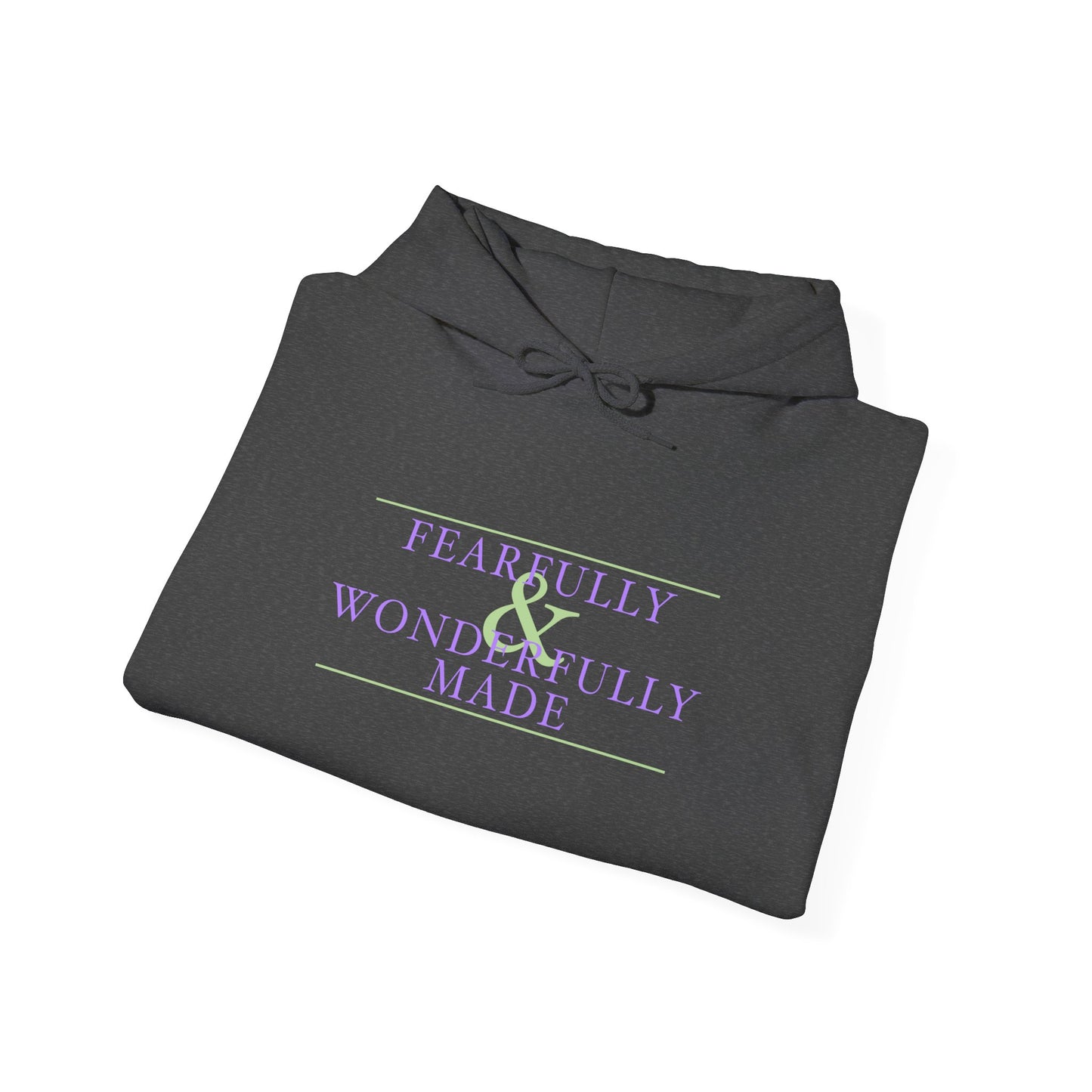 Fearfully and Wonderfully Made - Purple Women's Hooded Sweatshirt