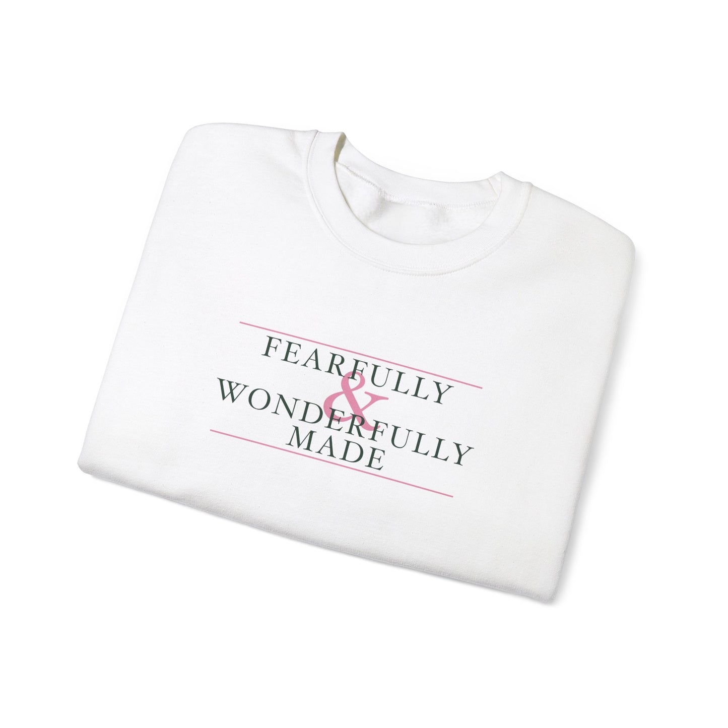 Fearfully and Wonderfully Made - Green Women's Crewneck Sweatshirt