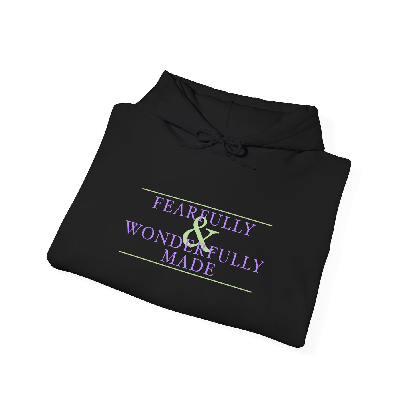 Fearfully and Wonderfully Made - Purple Women's Hooded Sweatshirt
