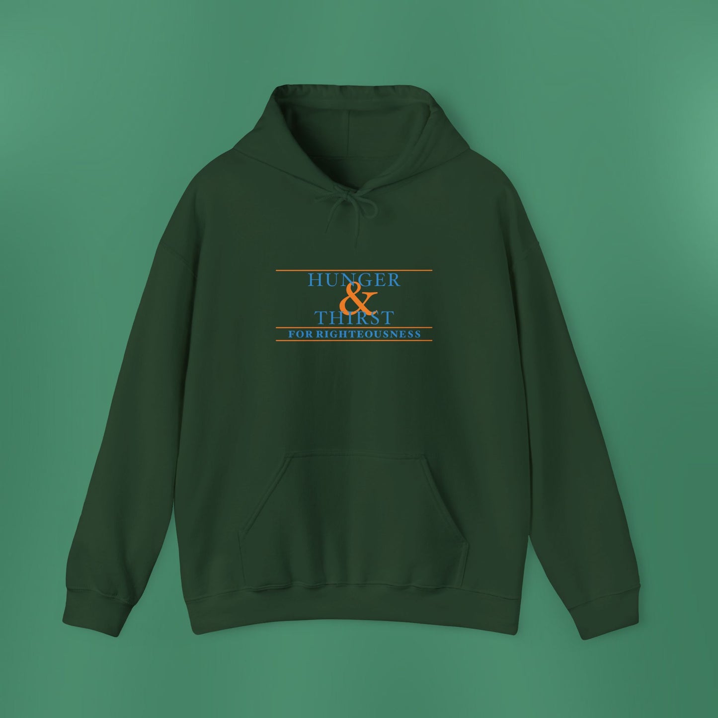 Hunger and Thirst - Blue Hooded Sweatshirt