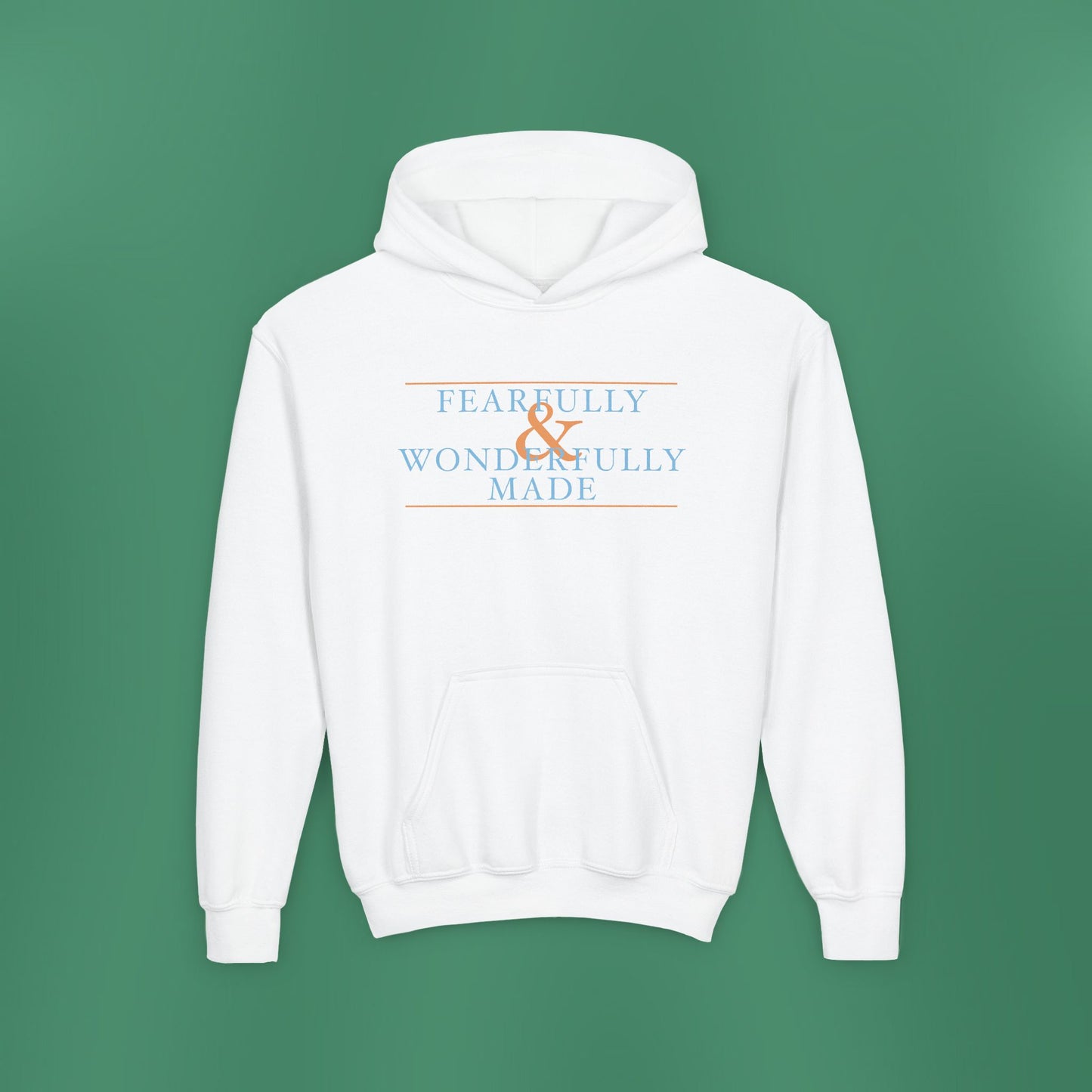 Fearfully and Wonderfully Made - Blue Children's Hooded Sweatshirt