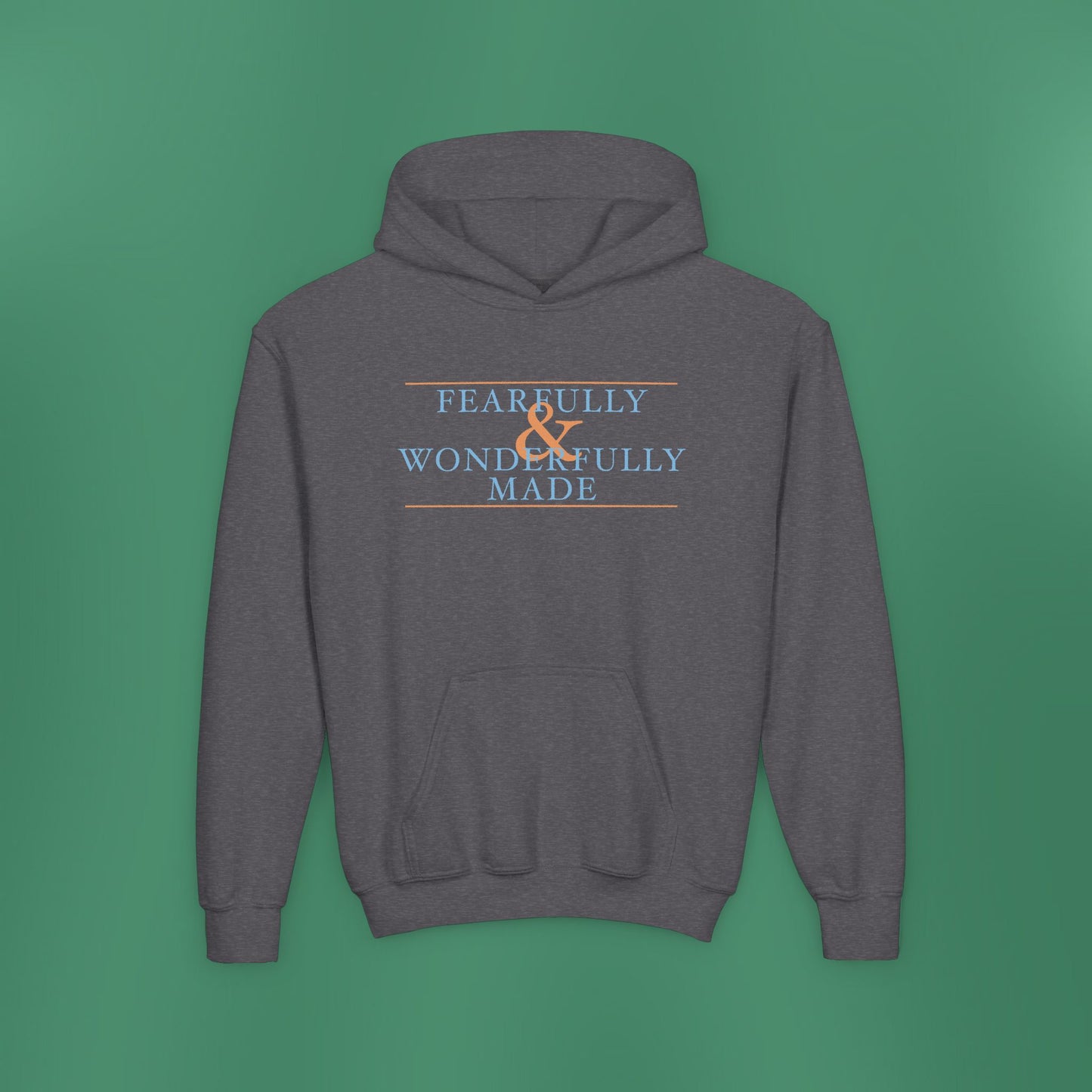 Fearfully and Wonderfully Made - Blue Children's Hooded Sweatshirt