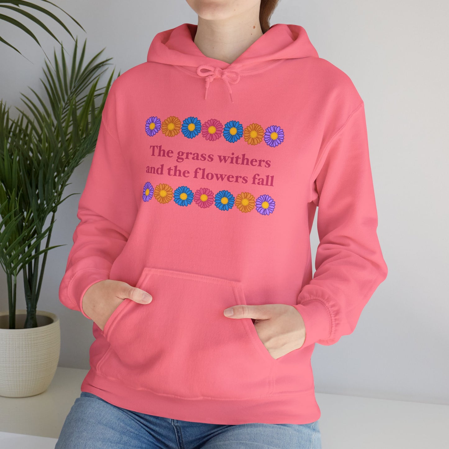 Isaiah 40:8 - Multi Daisy Hooded Sweatshirt