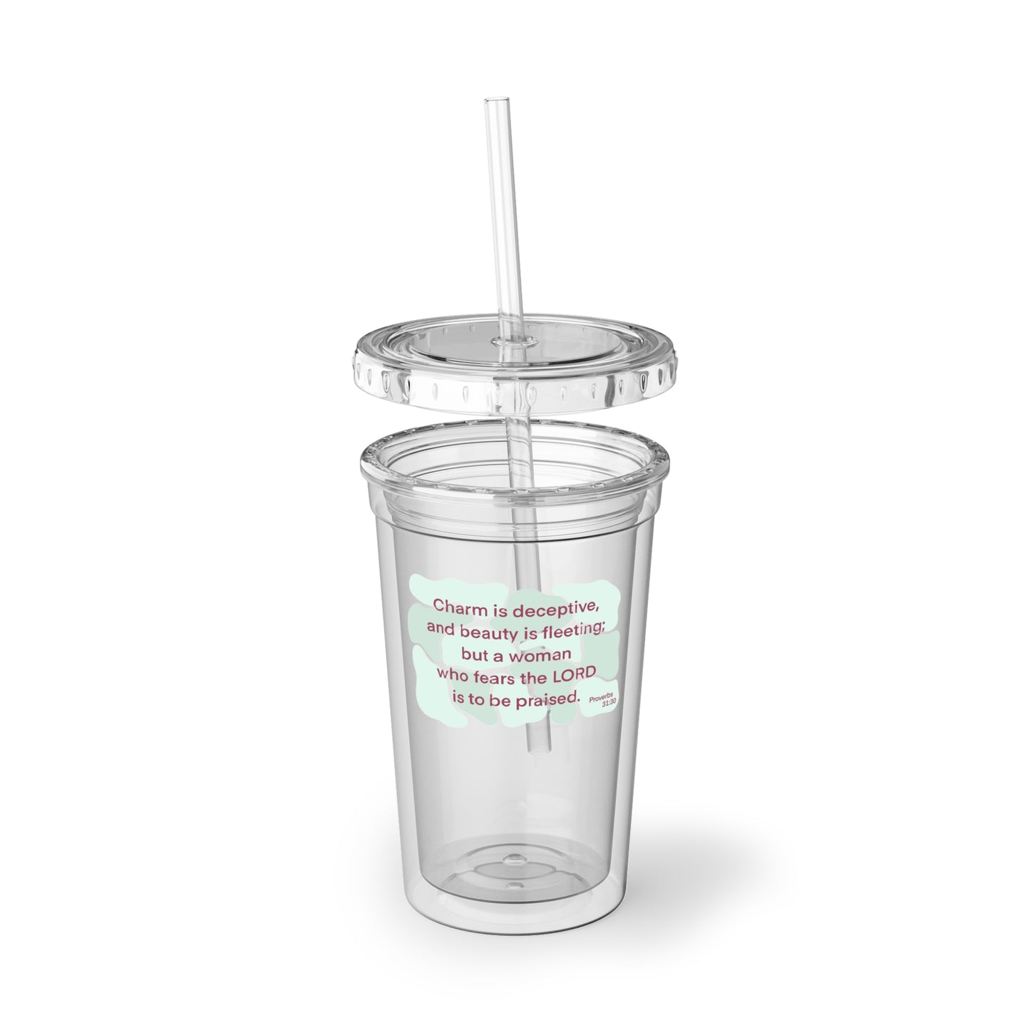 Proverbs 31:30 - Green 16 oz. Cup