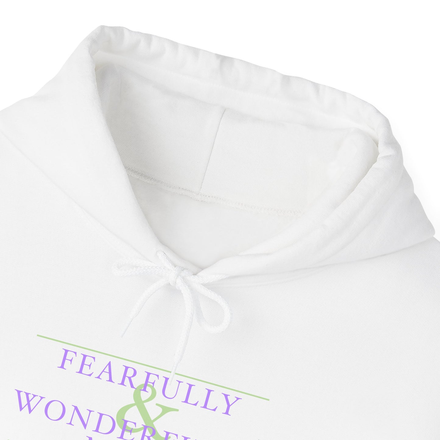 Fearfully and Wonderfully Made - Purple Women's Hooded Sweatshirt