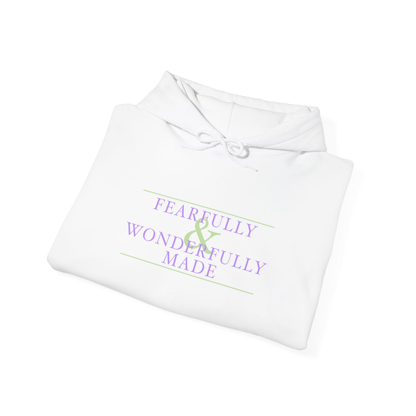 Fearfully and Wonderfully Made - Purple Women's Hooded Sweatshirt