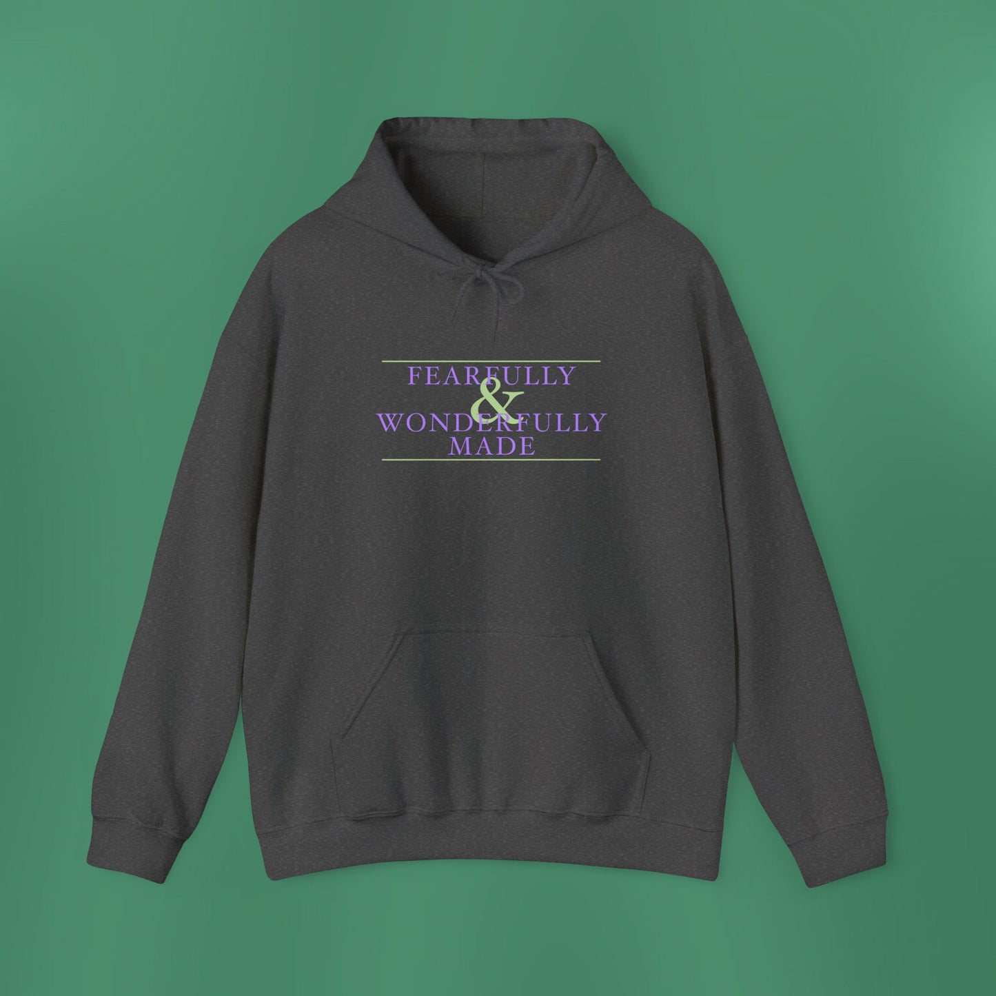 Fearfully and Wonderfully Made - Purple Women's Hooded Sweatshirt