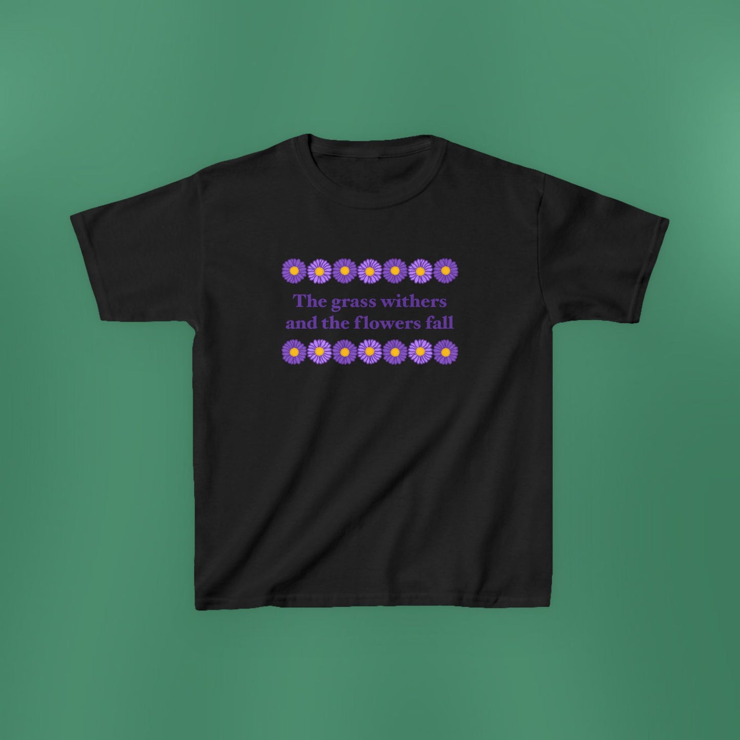 Isaiah 40:8 - Purple Daisy Girl's T-Shirt