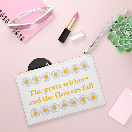 Isaiah 40:8 - Classic Daisy Clutch Bag