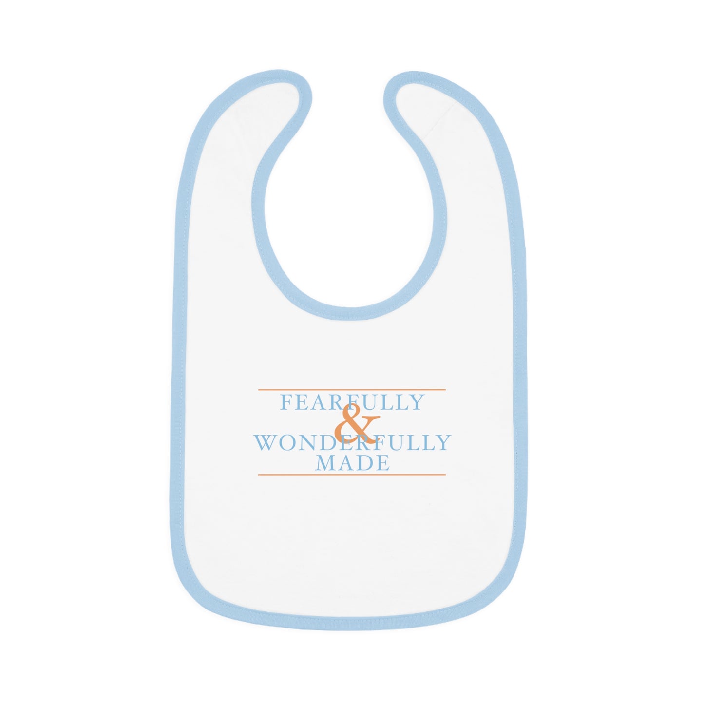 Fearfully and Wonderfully Made - Blue Baby Bib