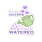 Psalm 11:25 - Purple Kiss-Cut Sticker