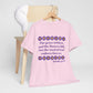 Isaiah 40:8 - Purple Daisy Cotton T-Shirt (Front Only)