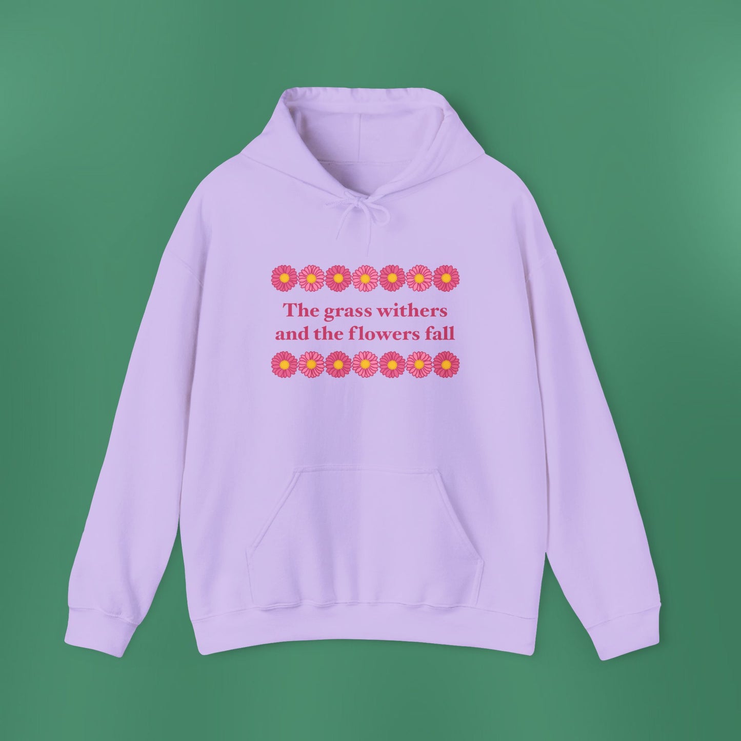 Isaiah 40:8 - Pink Daisy Hooded Sweatshirt