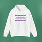 Isaiah 40:8 - Purple Daisy Hooded Sweatshirt