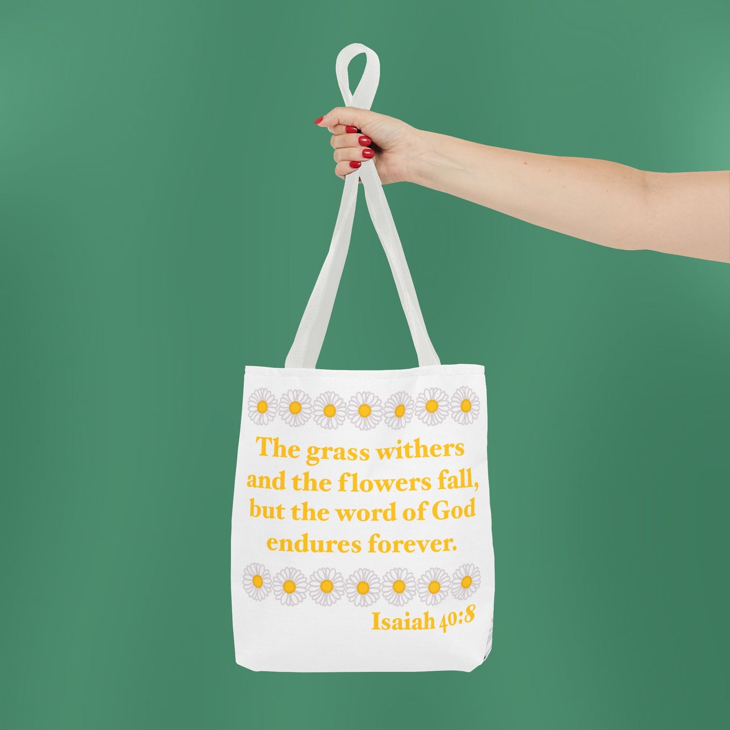 Isaiah 40:8 - Classic Daisy Tote Bag