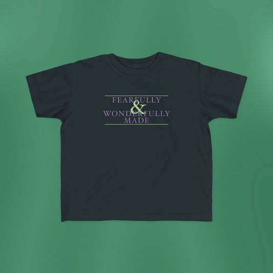 Fearfully and Wonderfully Made - Purple Toddler T-Shirt