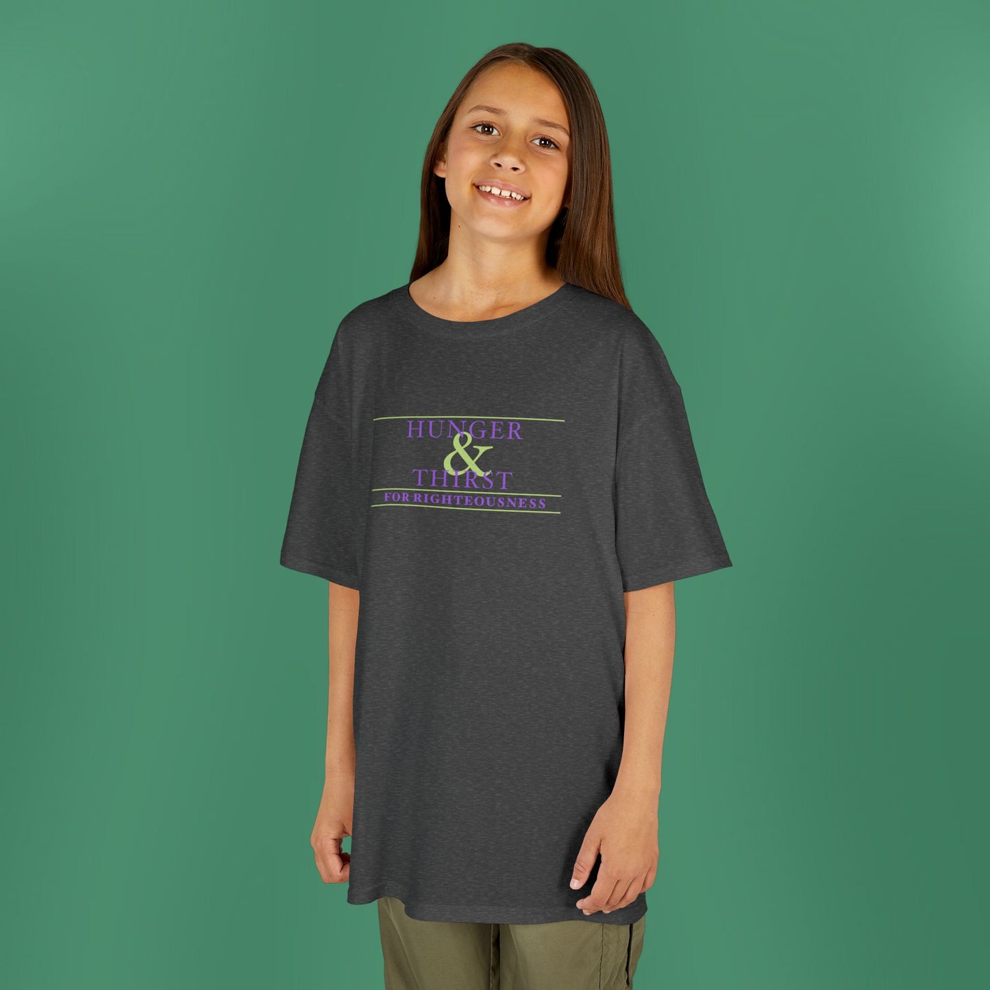 Hunger and Thirst - Purple Girl's T-Shirt