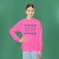 Isaiah 40:8 - Purple Daisy Girl's Crewneck Sweatshirt