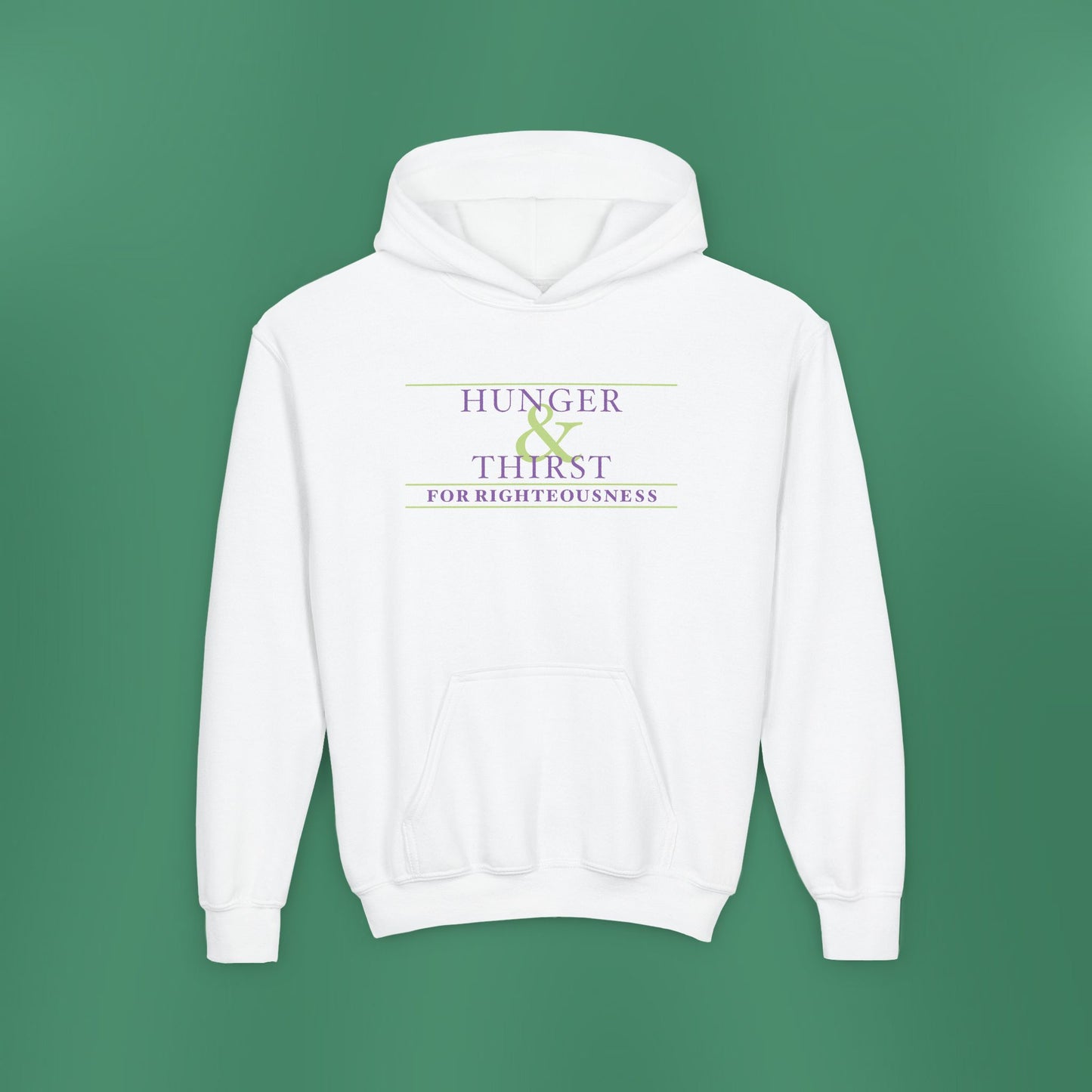 Hunger and Thirst - Purple Girl's Hooded Sweatshirt