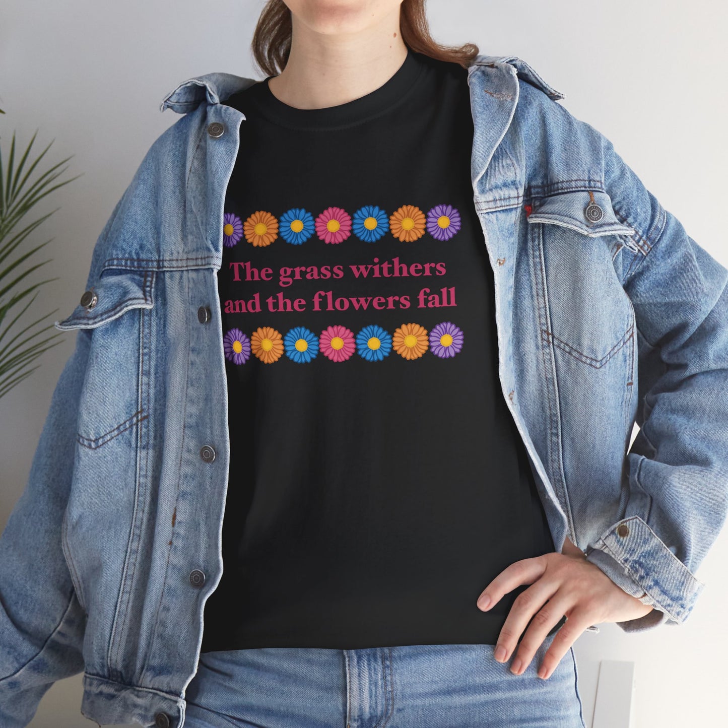 Isaiah 40:8 - Multi Daisy Cotton T-Shirt