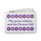 Isaiah 40:8 - Purple Daisy Clutch Bag