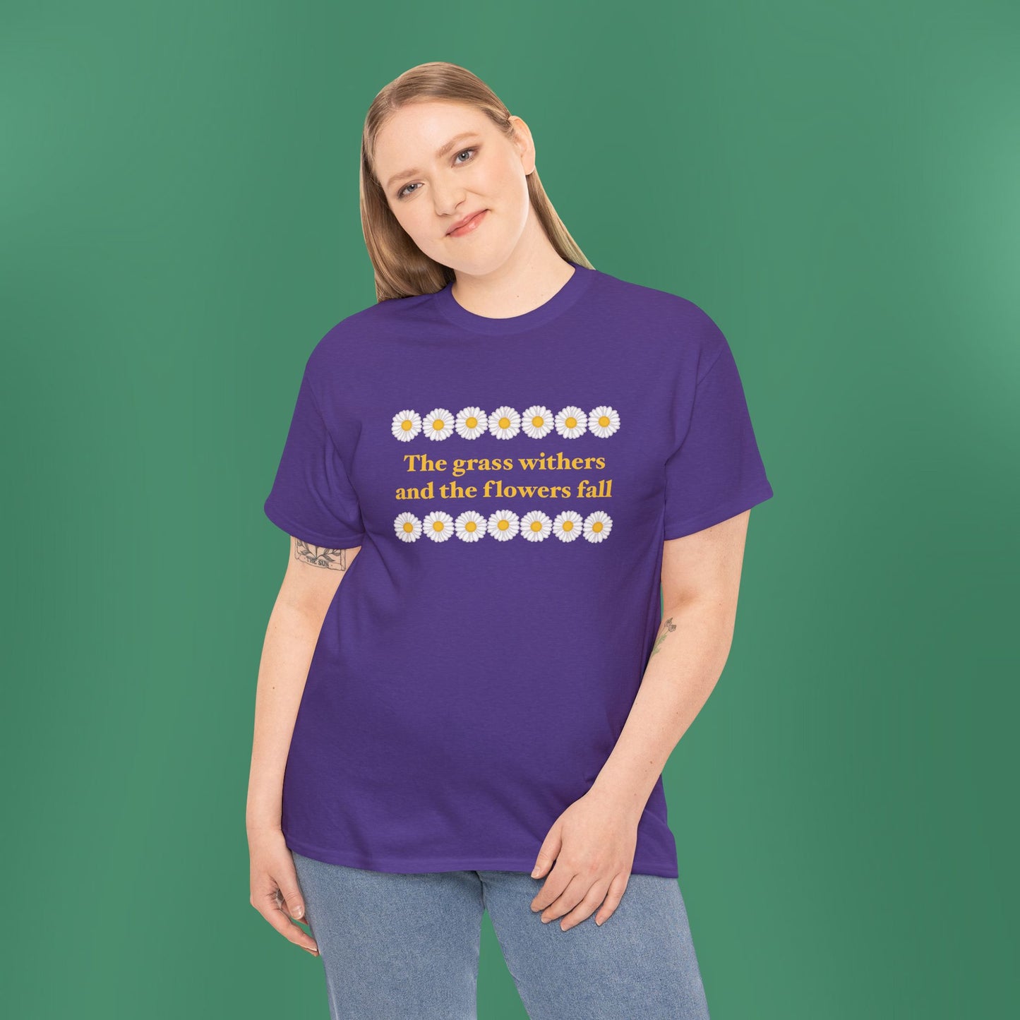 Isaiah 40:8 - Classic Daisy Cotton T-Shirt