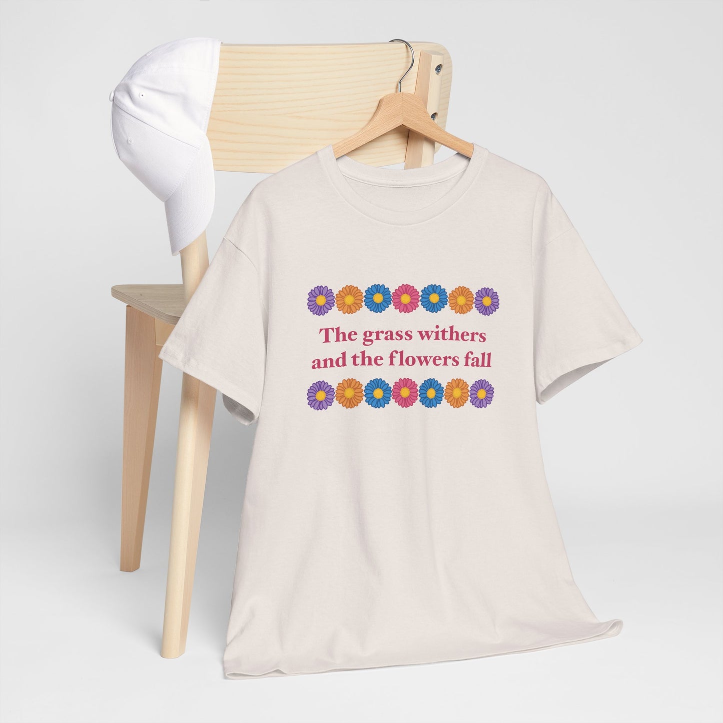Isaiah 40:8 - Multi Daisy Cotton T-Shirt