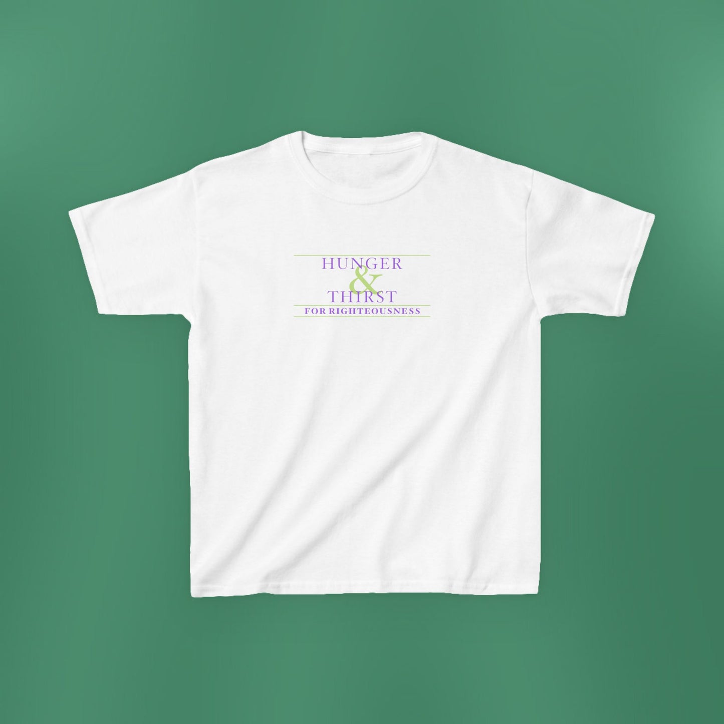 Hunger and Thirst - Purple Girl's T-Shirt