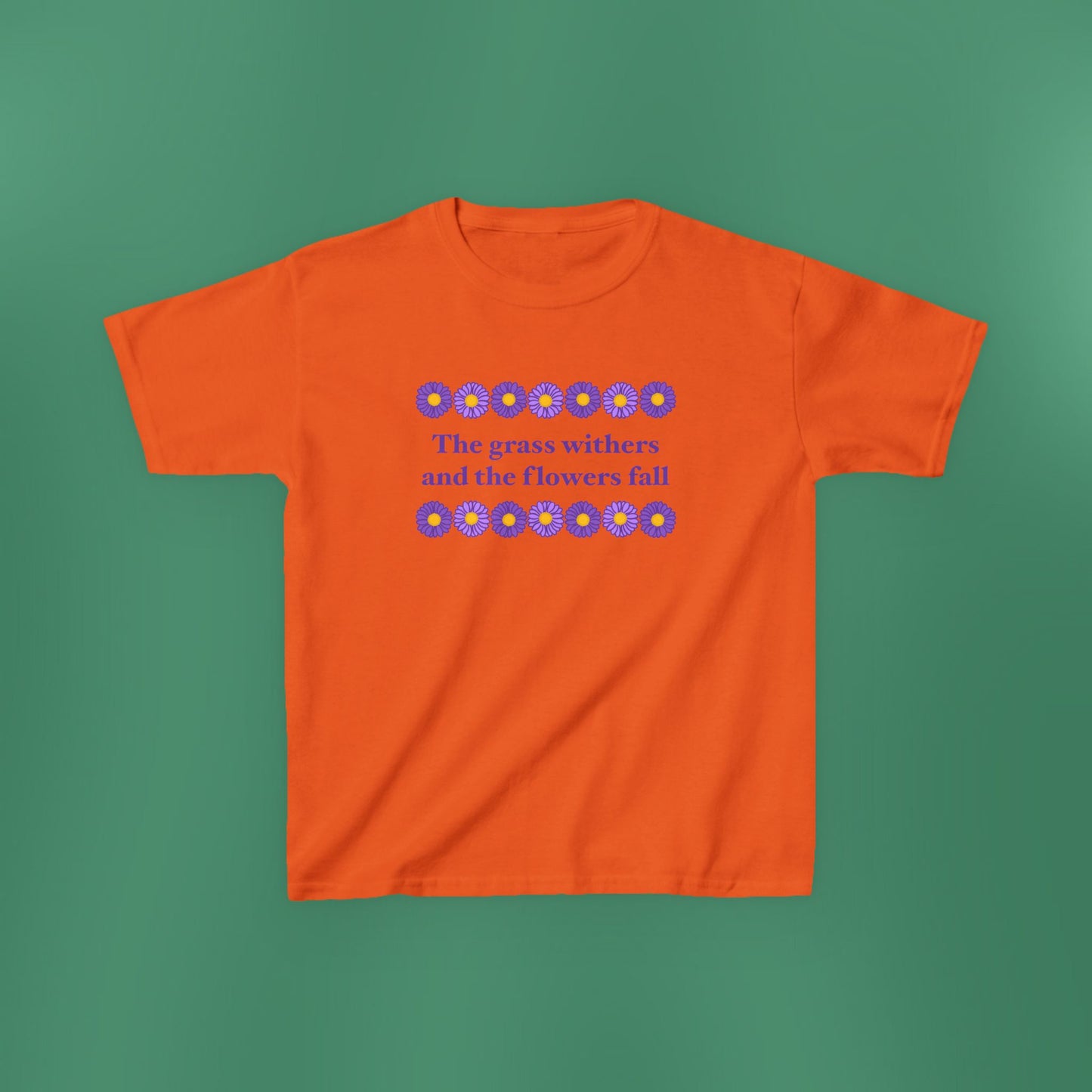 Isaiah 40:8 - Purple Daisy Girl's T-Shirt