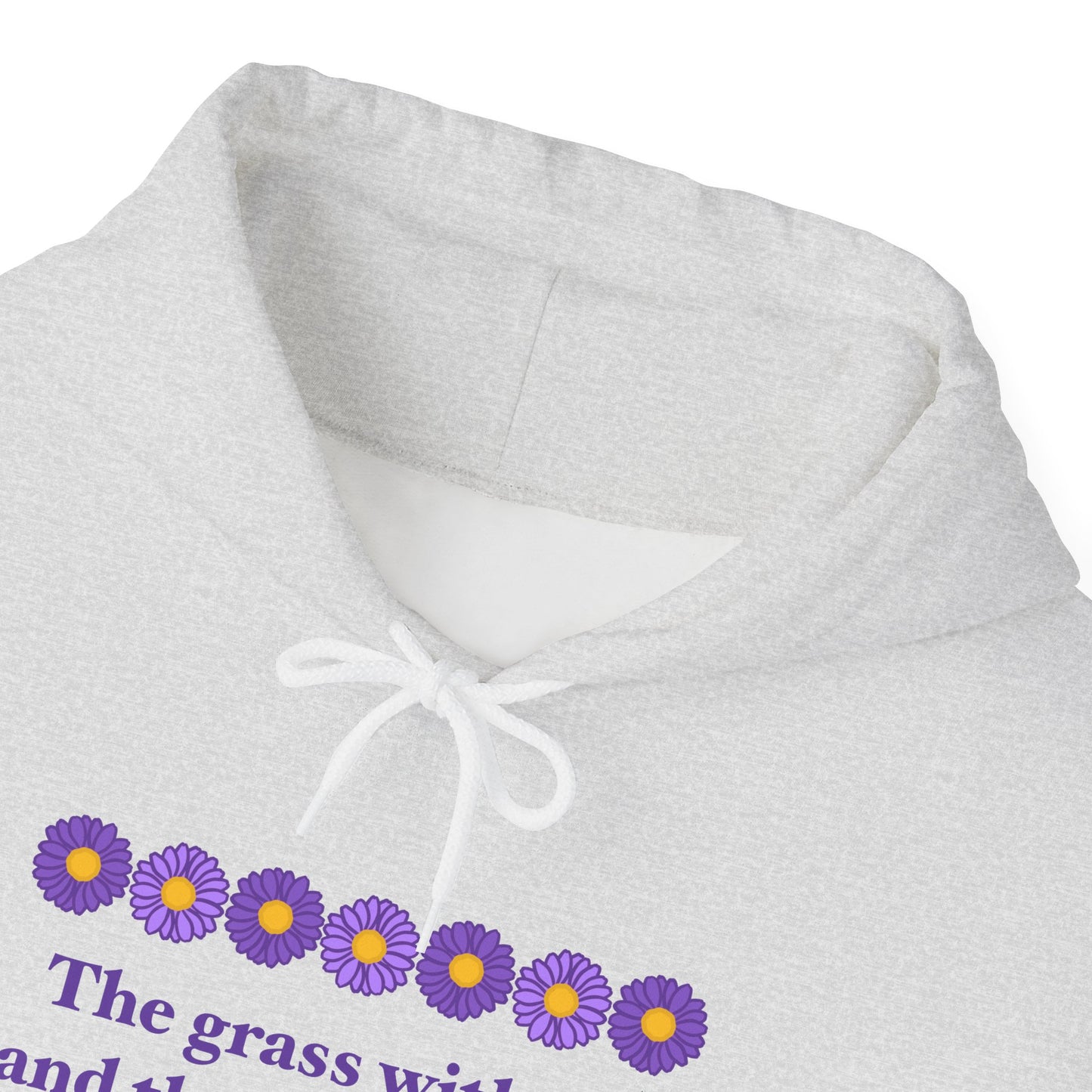 Isaiah 40:8 - Purple Daisy Hooded Sweatshirt
