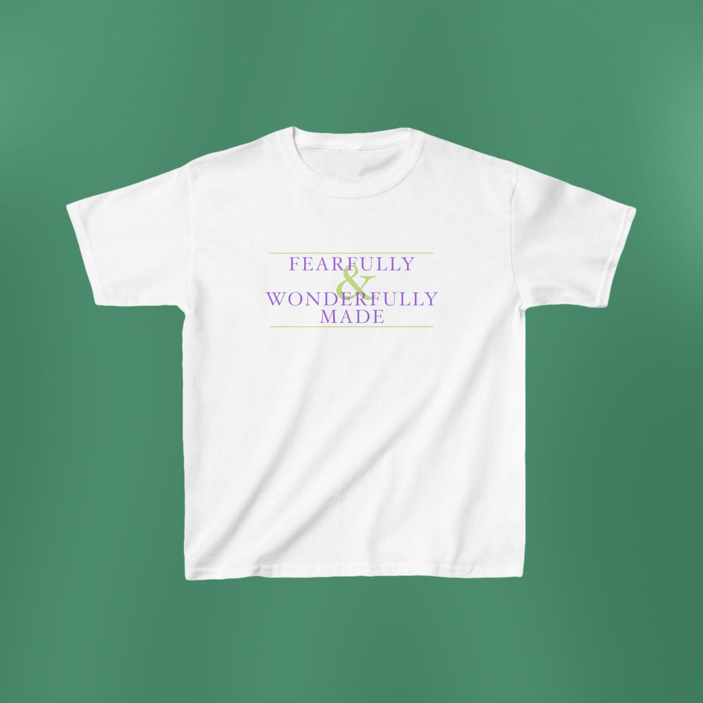 Fearfully and Wonderfully Made - Purple Children's T-Shirt