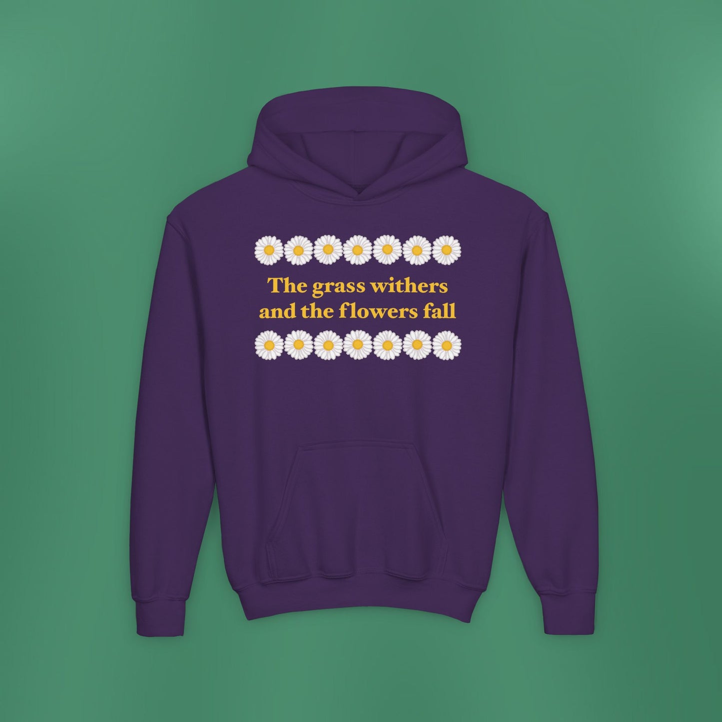 Isaiah 40:8 - Classic Daisy Girl's Hooded Sweatshirt