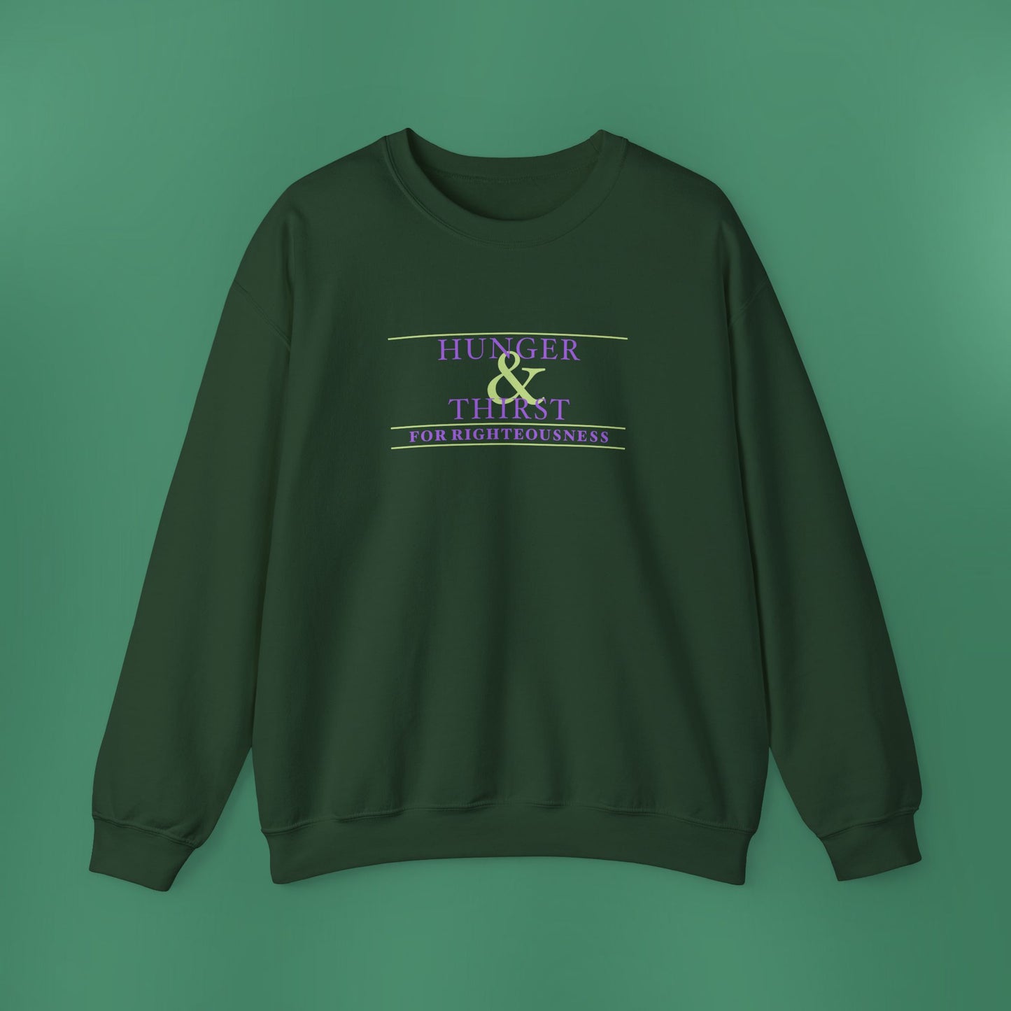 Hunger and Thirst - Purple Women's Crewneck Sweatshirt