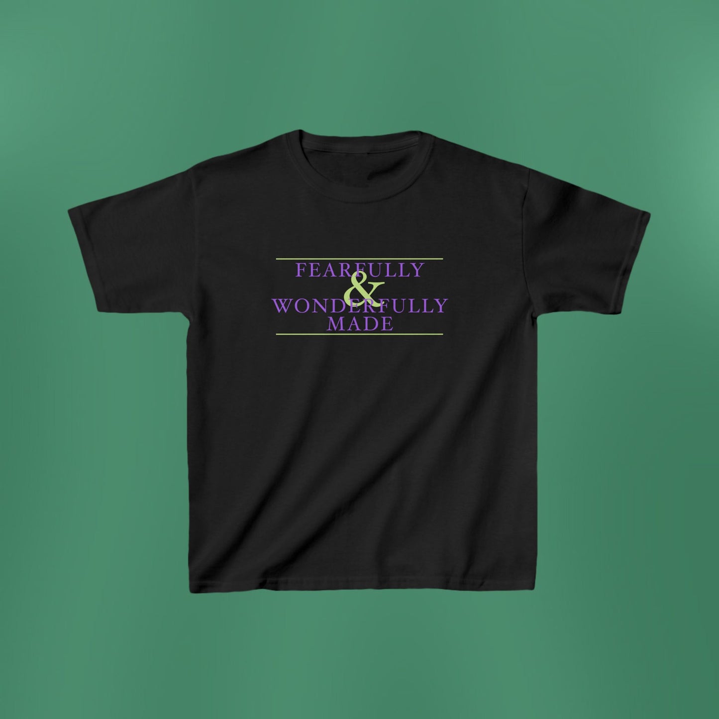 Fearfully and Wonderfully Made - Purple Children's T-Shirt