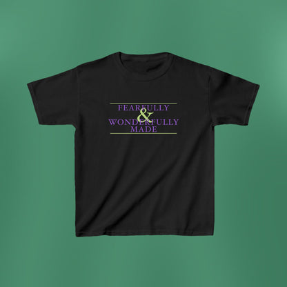 Fearfully and Wonderfully Made - Purple Children's T-Shirt