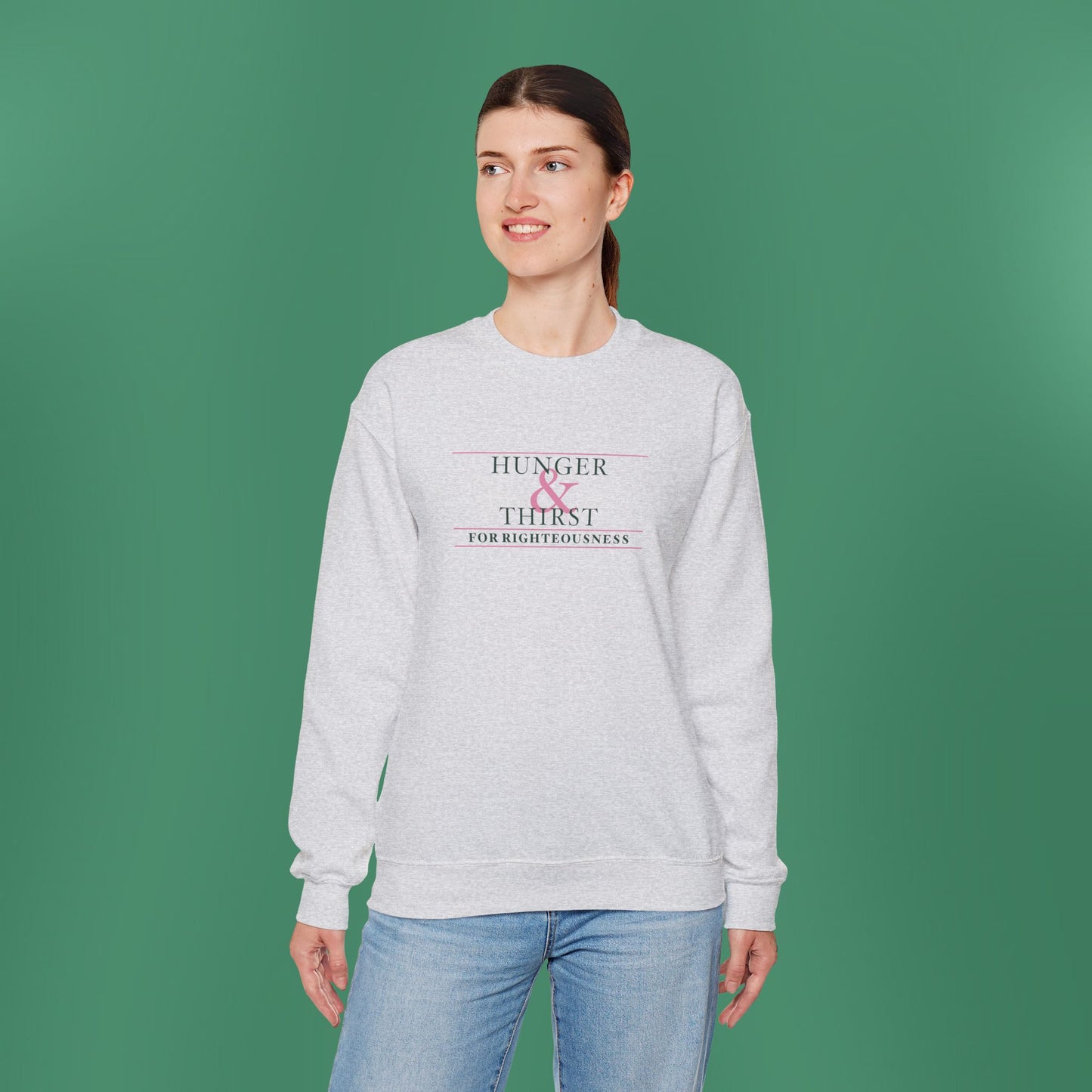 Hunger and Thirst - Green Women's Crewneck Sweatshirt