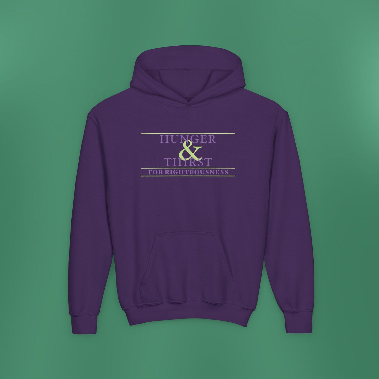 Hunger and Thirst - Purple Girl's Hooded Sweatshirt