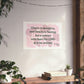 Proverbs 31:30 - Pink Matte Horizontal Poster