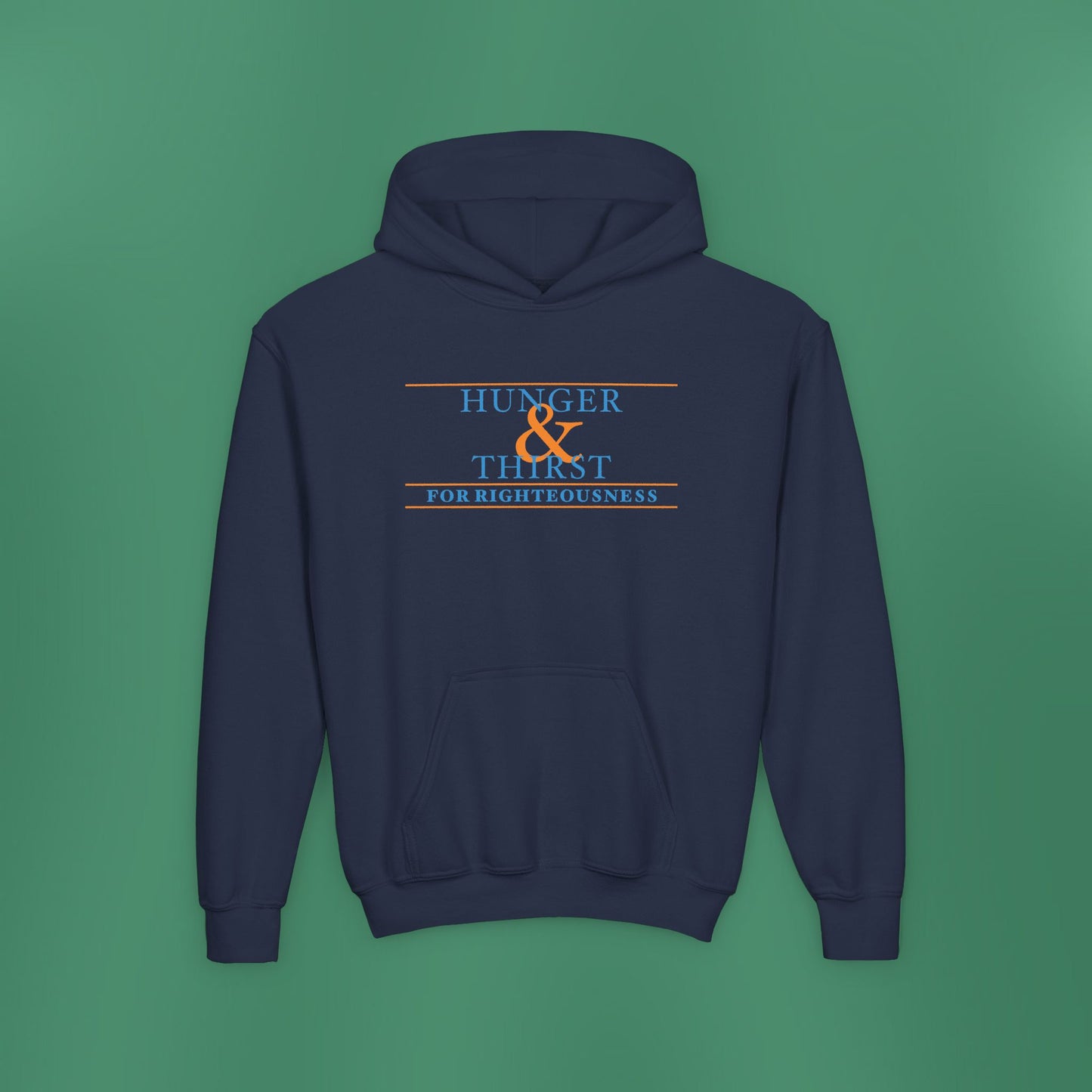 Hunger and Thirst - Blue Children's Hooded Sweatshirt