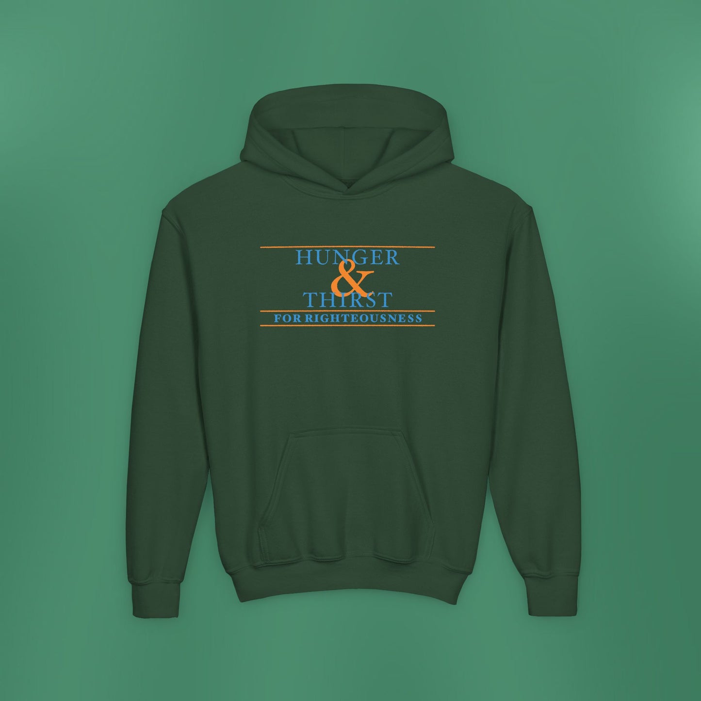 Hunger and Thirst - Blue Children's Hooded Sweatshirt