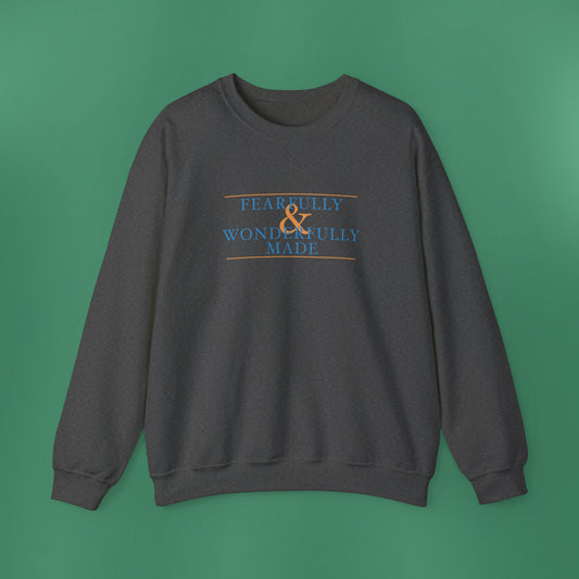 Fearfully and Wonderfully Made - Blue Crewneck Sweatshirt