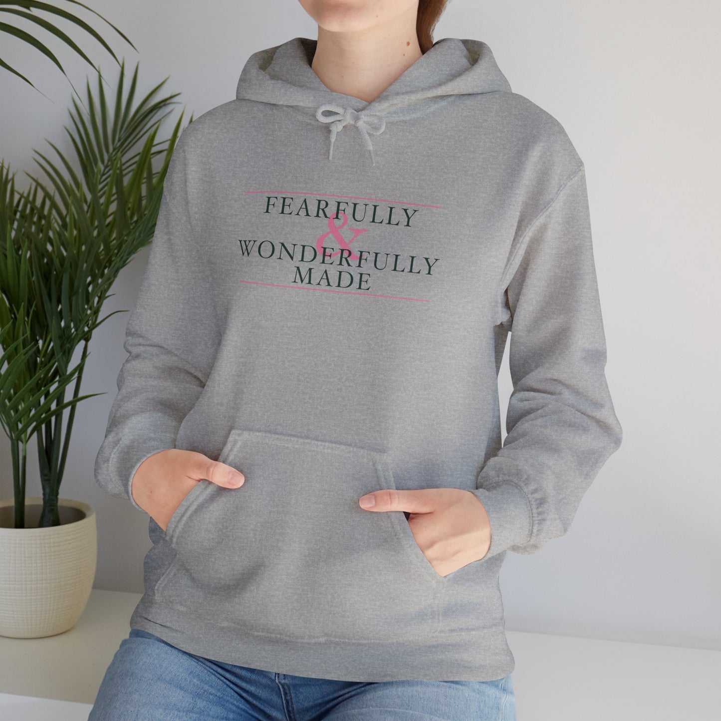 Fearfully and Wonderfully Made - Green Women's Hooded Sweatshirt