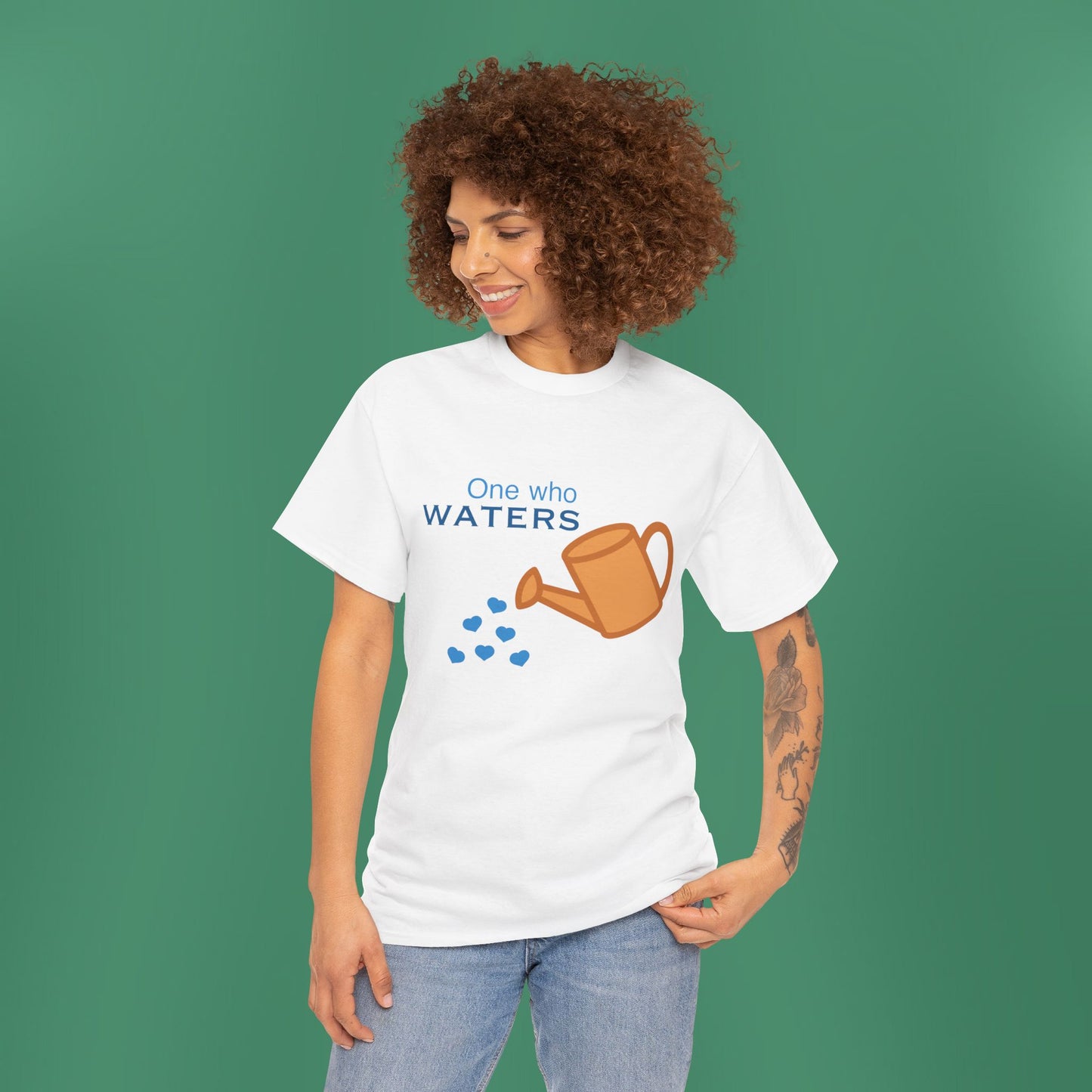 Psalm 11:25 - Blue Cotton T-Shirt