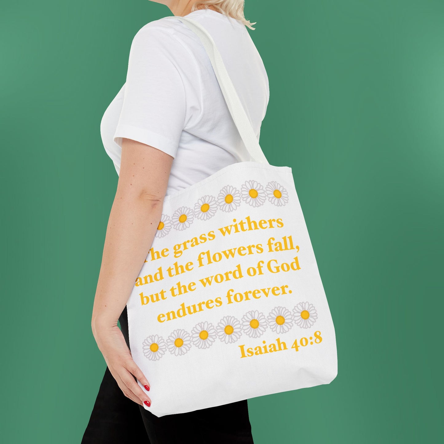 Isaiah 40:8 - Classic Daisy Tote Bag