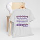 Isaiah 40:8 - Purple Daisy Cotton T-Shirt (Front Only)