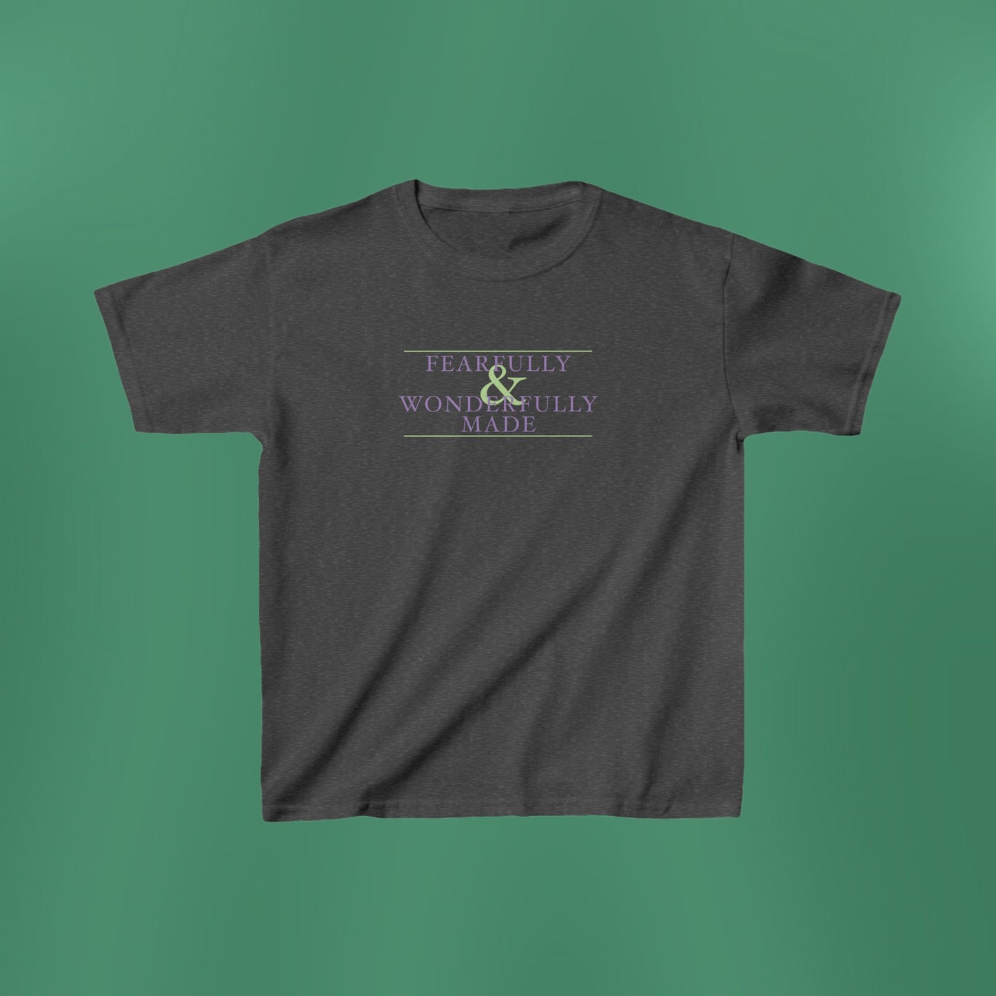 Fearfully and Wonderfully Made - Purple Girl's T-Shirt