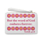 Isaiah 40:8 - Pink Daisy Clutch Bag