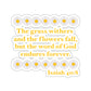 Isaiah 40:8 - Classic Daisy Kiss-Cut Sticker